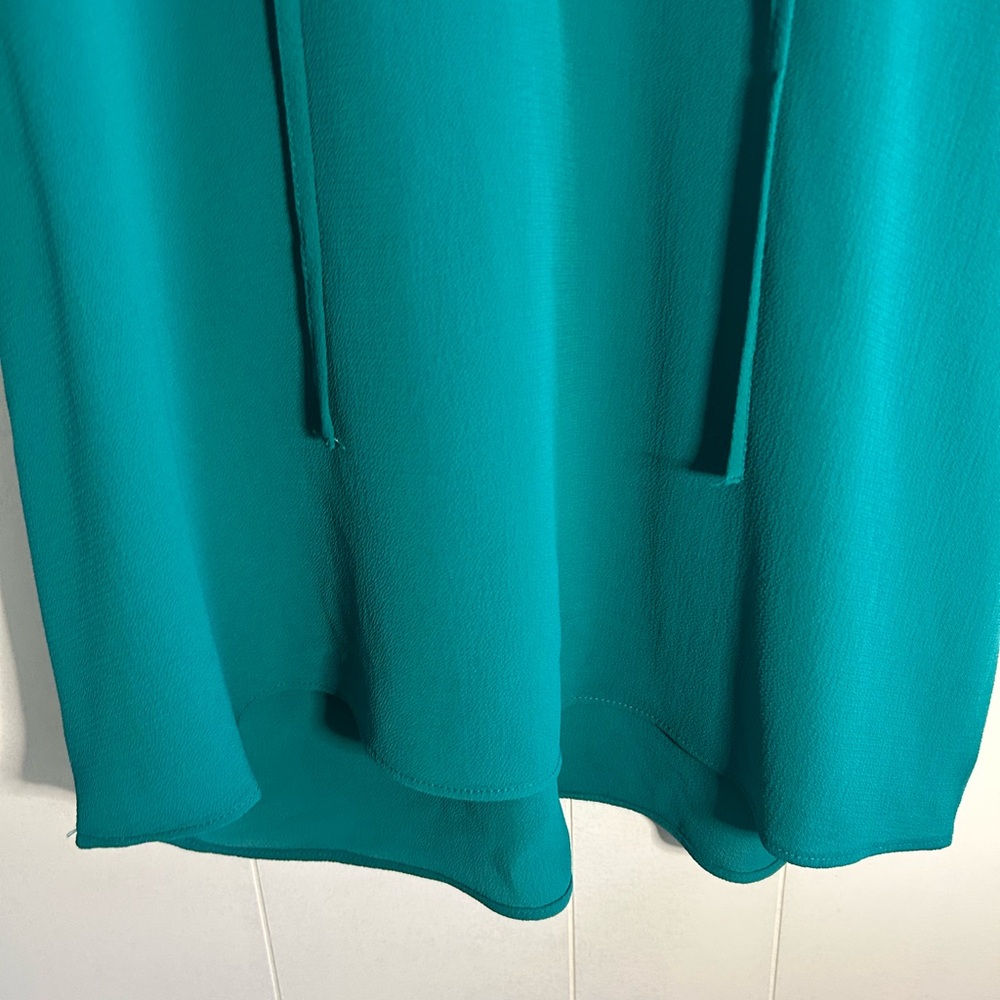 Zara Teal Ruffled Blouse - Picture 10 of 10